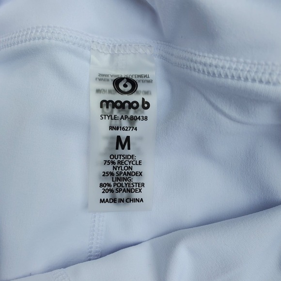 Mono B Pull On Mini‎ Skirt Size M White Stretch - Picture 3 of 7